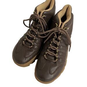 K-Swiss Altezo II Women's SIZE 9.5 Brown Leather Mid Boots Shoes Sneakers RARE